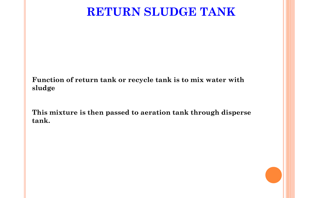 Return Sludge Tank